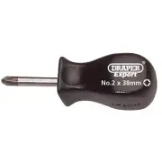 Draper Pozi Drive Mechanic's Stubby Screwdriver No.2 x 38mm 19543