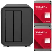 TerraMaster F2-212 2-Bay NAS with 40TB (2x20TB) WD Red PRO NAS Drives