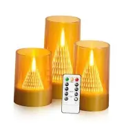 LED Flameless Candles with Remote - Battery Operated,Fake Candles for Home