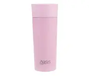 Insulated Coffee Mug Cup Travel Thermal Stainless Steel Flask Oasis -360ml Pink