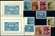 Albania 1962 Olimpiadi di Tokio n. 576/580 + BF n. 6B ** (m426)