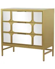 Peyton Lane Glam Gold Wood Cabinet