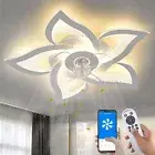 Yfrest Ceiling Fan with Lights Remote Control, White Personalized Ceiling Fan wi