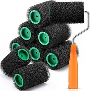 Texture Roller, Wall Coating Brush 3.94 x 1.5 inches, Long-Lasting Textured Paint Roller for Furniture, Decks, Bathrooms, Bedrooms, Truck Bed & Finishing, Wide Range of Uses: