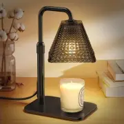 Candle Warmer Lamp with 2 Bulbs, Dimmer Adjustable Height Candle Lamp, 2/4/8H...