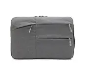 B34 13.3-inch Gray Outing Notebook Tablet Bag Business Work Macbook Multi-layer Liner Bag Briefcase for Men and Women