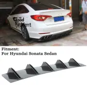 For Hyundai Sonata Car Lower Rear Body Bumper Diffuser Fins Spoiler Carbon Fiber (for: Hyundai)