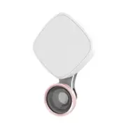 Rk27 Mini Led 9 Modes 4600K Beauty Selfie Clip Fill Light With Hd 3 In 1 Fisheye / Wide Angle / Macro Lens Phone Camera