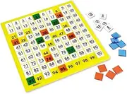 Learning Resources Hundred Number Board, Early Math, Counting Games for Kids,151 Piece Set, Ages 5+