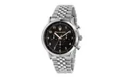 Maserati Epoca Limited Edition Chronograph Stainless Steel Black Dial Quartz R8873618029 100M Men's Watch