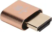 4K HDMI Dummy Plug, Headless Ghost Display Emulator, Virtual Monitor Emulator Fake Display, 3840 X 2160, Plug and Play & Hot Swappable(Gold)