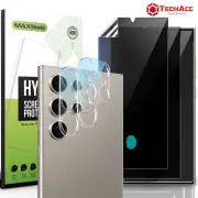 2X F Galaxy S25 S24 S23 FE S22 Plus Ultra Anti-Spy Privacy Screen Lens Protector