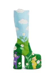 [Dolls Kill x Teletubbies] Hide And Seek Platform Boots