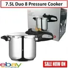 Large 7.5L Stainless Steel Pressure Cooker Super-Fast Meat Stew Cooker Family