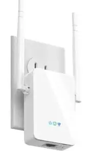 Techfacture Wifi Range Extender Boost up 6000 sq.ft, 2.4Ghz - WFR-N300 - BLACK