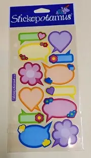 Think Bubbles Stickers Brand New in Package Unopened Stickepotamus scrapbook