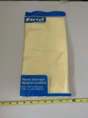 PLASTIC TABLECOVER yellow Birthday Party Supplies Table Cloth 54x108 ox119
