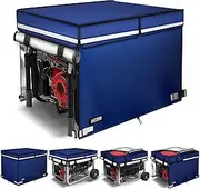2025 Upgrade 900D+210D Heavy Duty Thicken Fabric. GUYISS Generator Covers While Running. 360° All-round Double-layer Protection. 38’’L×28’’W×27’’H. The Top can be Opened for Adding fuel. Blue.