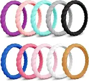 Multiple Colour Silicone Ring Rubber Rings Durable Comfortable Skin Safe for Women