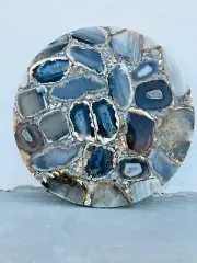 Wild Agate Coffee Table, Geode Agate Center Custom Table, Modern Furniture Decor