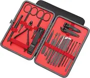 KLVN 7/10/12/16/18 Pcs/Set Goud Nagelknipper Set Professionele Rvs Beauty Manicure Tool Set Dode Huid Gesneden Pedicure Kit(10)