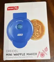 DASH MINI CHANUKAH HANUKKAH DREDEL SHAPED WAFFLE MAKER ELECTRIC APPLIANCE