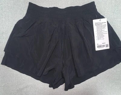 Lululemon NWT Shake It Out High-Rise Running Short 2.5" size XS Black