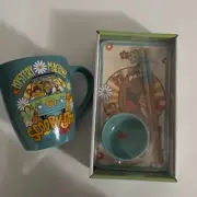 Scooby-Doo Ceramic Sushi Plate Set With Scooby-Doo Mug