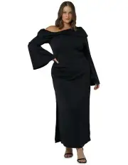 [Pink Dusk] Say My Name Midi Dress in Black