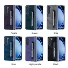 For Samsung Galaxy Z Fold 6/5/4/3 PU Leather S Pen w/ Pen Holder Shockproof Case
