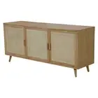 Vienna Sideboard - Solid Oak and rattan by Satara