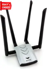 Alfa AC1900 WiFi Adapter 1900Mbps Dual Band USB 3.0 Long-Range 4x5dBi Antennas
