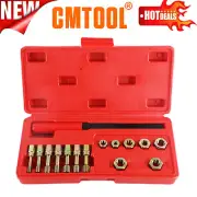 15Pcs Metric Thread Restorer File Set Tapper Kit Repair Tool M6 M8 M10 M12 Size