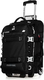 [TH TRAVELLERS HOME] Granite Gear 53L Water-Resistant Wheeled Duffel Suitcase – Carry-On Softcase Luggage with Backpack Straps, Durable Travel Tote with Rolling Wheels