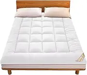 Down Velvet Soft Mattress - Luxurious flufy Sleeping Pad, Plush Velvet Cushion | Anti-Slip Straps, Soft and Thickened for Extra Comfort, Perfect Car Mattress for Travel, Relieves Body Stress, Hotel Q