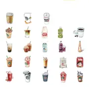 46 Pcs/Set I Love Drinks Mini Seal Sticker Mobile Decoration Stickers Scrapbooking DIY Craft Stickers