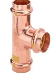 Viega PROPRESS GAS REDUCING TEE 1000kPa Copper- 40x40x25mm Or 40x40x32mm