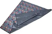 Fitted Tablecloth for Dining Table Round Outdoor Table Cover Dinner Tablecloth Zipper and Umbrella Hole
