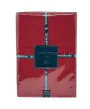 WATERFORD 70" x 84" Christmas Holiday Classic Solid Red Designer Tablecloth NEW
