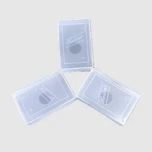 名片盒塑料透明100張卡片包裝紙張收納盒放名片桌面商務包郵大盒