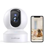 Pet Camera, 2K HD Dog Camera with Phone APP, 360° Pan/Tilt View Puppy Cam, On...