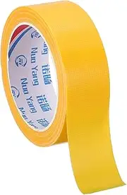 uxcell 1.4"x0.007" Bookbinding Tape, 22 Yard Cloth Bookbinding Repair Tape Book Binding Tape Self Adhesive for Repairing Old Books, Yellow