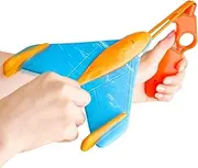 Small Toy Airplane | Fun Lighted Catapult Planes Toys,Outdoor Family Game Flying Airplane, Sports Toy Parties Supplies for Backyard Playground