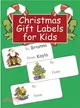 Christmas Gift Labels For Kids