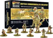 Bolt Action British Commonwealth Desert Infantry 1:56 WWII Military Wargaming Plastic Model Kit