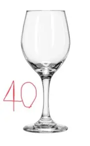 40 Argal Perception Wine Glass most affordable 10.5oz