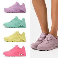 在飛比找momo購物網優惠-【SKECHERS】休閒鞋 Uno 女鞋 皮革 緩衝 氣墊 