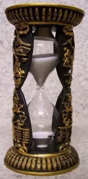 Hourglass Sand Timer Egyptian NEW 5 minute boiled egg