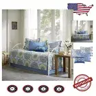 Elegant 100% Microfiber Daybed Cover Set - Casual Geometric Design, 75"x39"