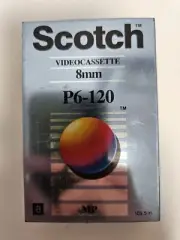 Scotch 8MM P6-120 Videocassette Tape MP New & Sealed